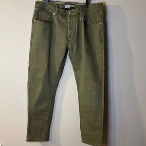 Zara green denim jeans size 36 men